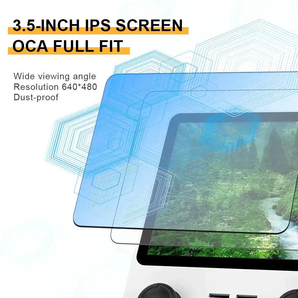 Powkiddy RGB20s Product Features Image - 3.5-inch IPS LCD Screen