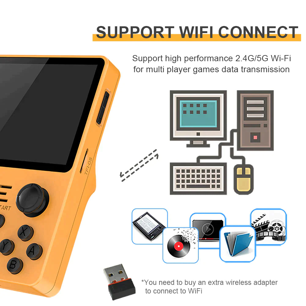 Powkiddy Console Supports Wi-Fi Connectivity 